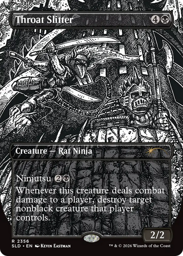 Throat Slitter (Foil) (Secret Lair - Featuring: Kevin Eastman Inks) | Secret Lair Drops、Magic: The Gathering、kayou