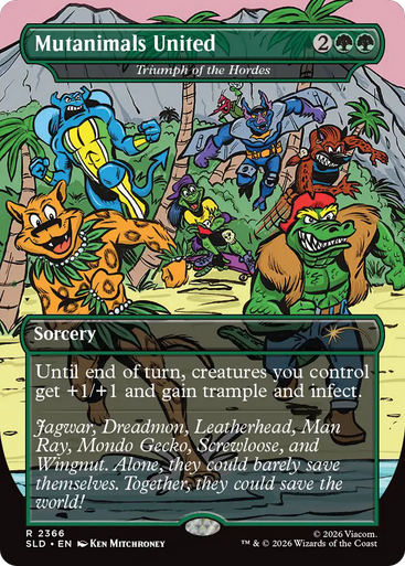 Triumph of the Hordes Mutanimals United (Foil) (Secret Lair - Teenage Mutant Ninja Turtles: The Mighty Mutanimals) | Secret Lair Drops、Magic: The Gathering、kayou