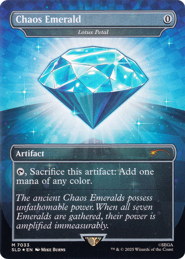 Lotus Petal Chaos Emerald (#7033) (Foil) (Secret Lair - Sonic: Chaos Emeralds) | Secret Lair Drops、Magic: The Gathering、kayou