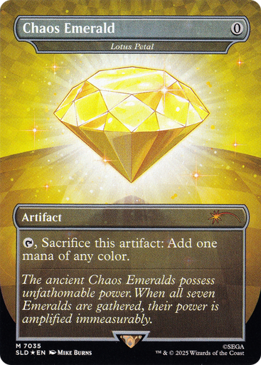 Lotus Petal Chaos Emerald (#7035) (Foil) (Secret Lair - Sonic: Chaos Emeralds) | Secret Lair Drops、Magic: The Gathering、kayou