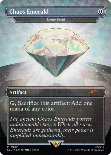 Lotus Petal Chaos Emerald (#7037) (Foil) (Secret Lair - Sonic: Chaos Emeralds) | Secret Lair Drops、Magic: The Gathering、kayou
