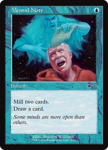 Mental Note (Secret Lair - Chaos Vault: Dandan) | Secret Lair Drops、Magic: The Gathering、kayou