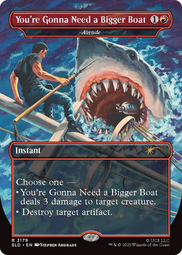 Abrade You're Gonna Need a Bigger Boat (Secret Lair - Jaws: Terror of Amity Island) | Secret Lair Drops、Magic: The Gathering、kayou
