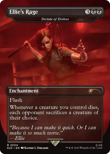 Dictate of Erebos Ellie's Rage (Foil) (Secret Lair - The Last of Us Part II) | Secret Lair Drops、Magic: The Gathering、kayou