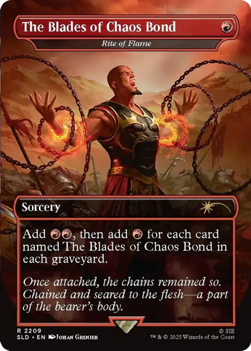 Rite of Flame The Blades of Chaos Bond (Foil) (Secret Lair - God of War: Greek) | Secret Lair Drops、Magic: The Gathering、kayou