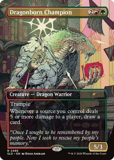 Dragonborn Champion (Secret Lair - Dungeons & Dragons: Whispers In Candlekeep) | Secret Lair Drops、Magic: The Gathering、kayou