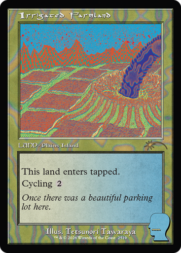 Irrigated Farmland (Secret Lair - Brain Dead: New Earth Mentality) | Secret Lair Drops、Magic: The Gathering、kayou