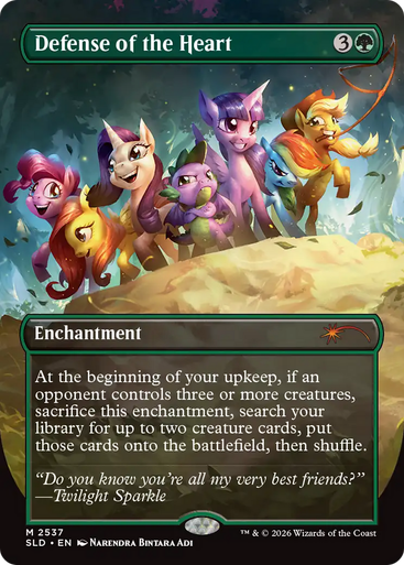 Defense of the Heart (Secret Lair - My Little Pony: Friendship is Magic) | Secret Lair Drops、Magic: The Gathering、kayou
