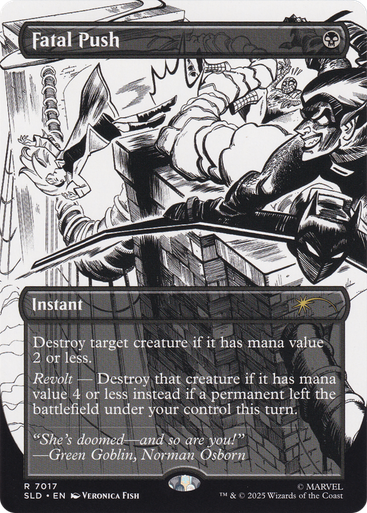 Fatal Push (#7017) (Secret Lair - Marvel's Spider-Man: Bonus Cards) | Secret Lair Drops、Magic: The Gathering、kayou
