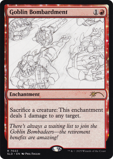 Goblin Bombardment (#7022) (Secret Lair - Phil Foglio) | Secret Lair Drops、Magic: The Gathering、kayou