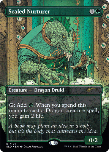 Scaled Nurturer (Secret Lair - Dungeons & Dragons: Whispers In Candlekeep) | Secret Lair Drops、Magic: The Gathering、kayou
