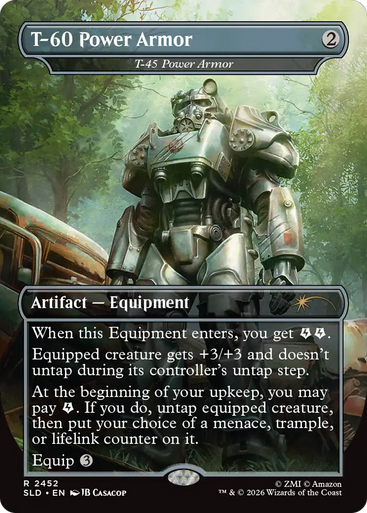 T-45 Power Armor T-60 Power Armor (Foil) (Secret Lair - Fallout: Beyond Vault 33) | Secret Lair Drops、Magic: The Gathering、kayou