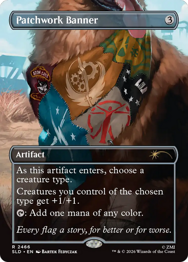 Patchwork Banner (Foil) (Secret Lair - Fallout: Greet the Dog) | Secret Lair Drops、Magic: The Gathering、kayou