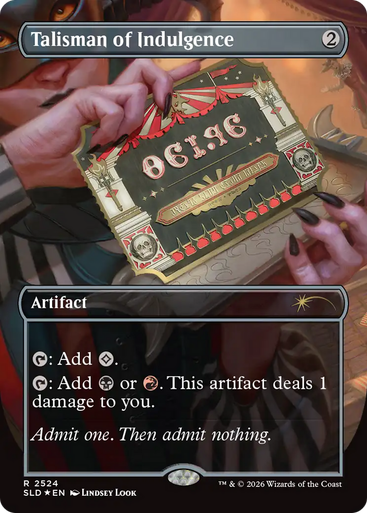 Talisman of Indulgence (Foil) (Secret Lair - Viva Las Rakdos) | Secret Lair Drops、Magic: The Gathering、kayou