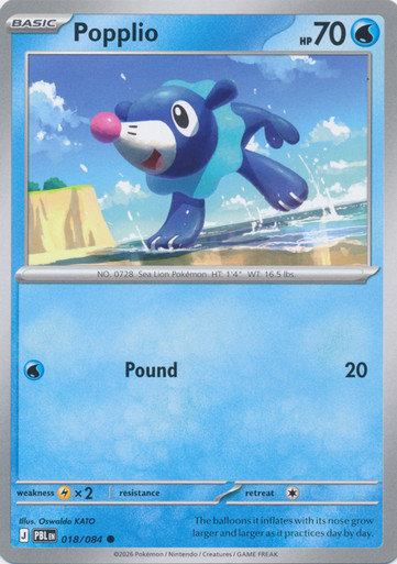 ME Pitch Black 018/084 Popplio、Pokemon、kayou