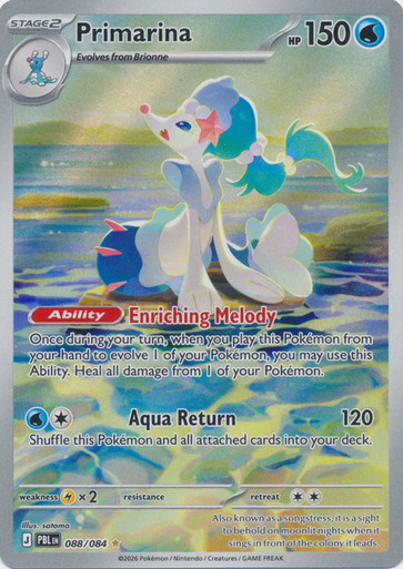 ME Pitch Black 088/084 Primarina (Illustration Rare)、Pokemon、kayou
