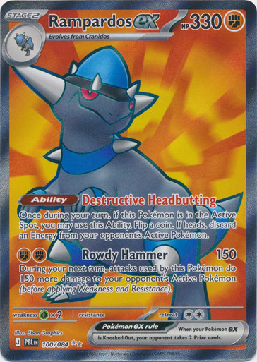 ME Pitch Black 100/084 Rampardos ex (Full Art)、Pokemon、kayou