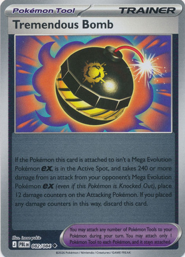 ME Pitch Black 082/084 Tremendous Bomb (Reverse Holo)、Pokemon、kayou