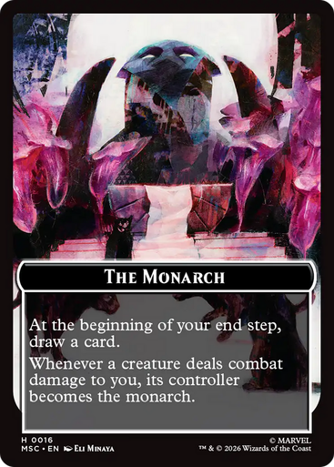 Marvel Super Heroes Commander - The Monarch Token | Marvel Super Heroes Commander、Magic: The Gathering、kayou