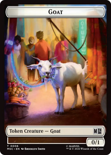 Marvel Super Heroes Commander - Goat (#6) Token (Foil) | Marvel Super Heroes Commander、Magic: The Gathering、kayou