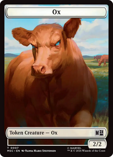Marvel Super Heroes Commander - Ox (#7) Token (Foil) | Marvel Super Heroes Commander、Magic: The Gathering、kayou