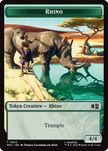 Marvel Super Heroes Commander - Rhino (#13) Token (Foil) | Marvel Super Heroes Commander、Magic: The Gathering、kayou