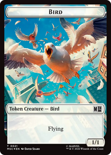 Marvel Super Heroes Commander - Bird (#21) Token (Surgefoil) | Marvel Super Heroes Commander、Magic: The Gathering、kayou