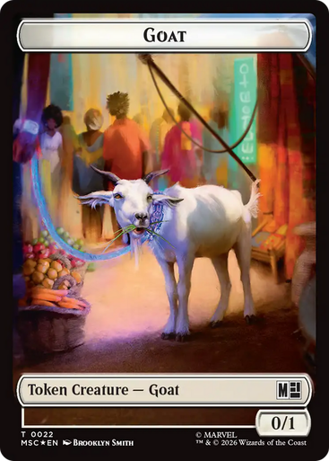 Marvel Super Heroes Commander - Goat (#22) Token (Surgefoil) | Marvel Super Heroes Commander、Magic: The Gathering、kayou