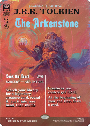 The Arkenstone // Seek the Heart (Borderless Book Cover Surge Foil) | The Hobbit、Magic: The Gathering、kayou