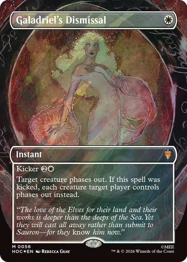 Galadriels Dismissal (Borderless Art Surge Foil) | The Hobbit Commander、Magic: The Gathering、kayou