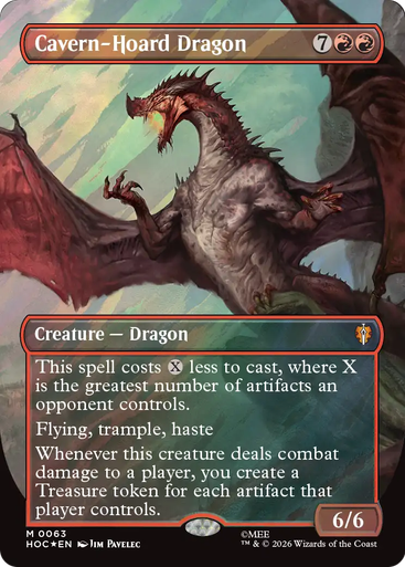 Cavern-Hoard Dragon (Borderless Art Surge Foil) | The Hobbit Commander、Magic: The Gathering、kayou
