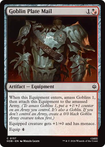 Goblin Plate Mail | The Hobbit、Magic: The Gathering、kayou
