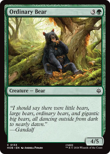 Ordinary Bear (Foil) | The Hobbit、Magic: The Gathering、kayou