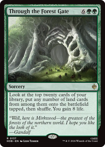 Through the Forest Gate (Foil) | The Hobbit、Magic: The Gathering、kayou