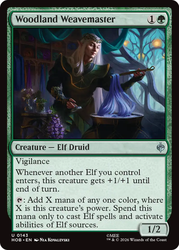 Woodland Weavemaster (Foil) | The Hobbit、Magic: The Gathering、kayou
