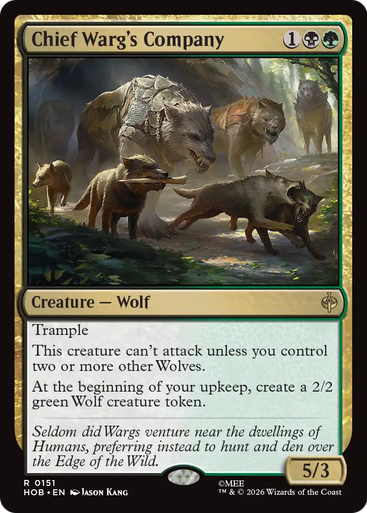 Chief Warg's Company (Foil) | The Hobbit、Magic: The Gathering、kayou