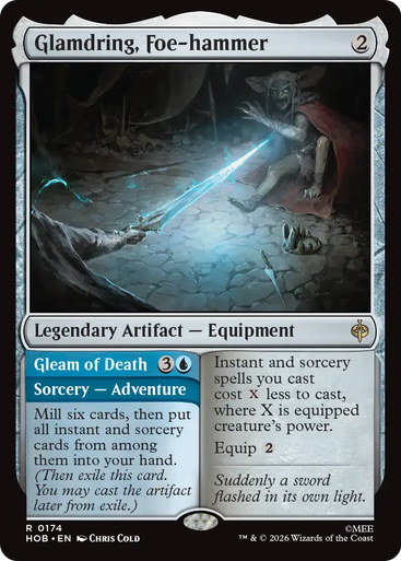 Glamdring, Foe-hammer // Gleam of Death (Foil) | The Hobbit、Magic: The Gathering、kayou