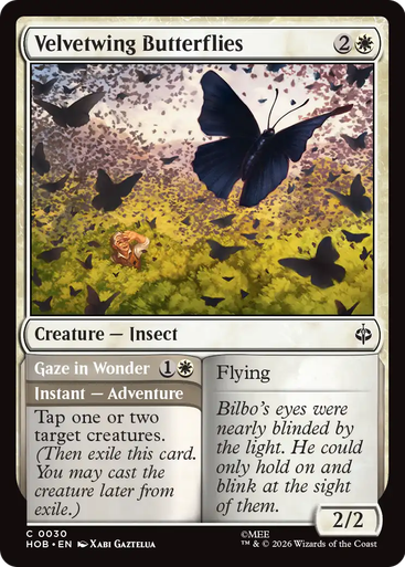 Velvetwing Butterflies // Gaze in Wonder (Foil) | The Hobbit、Magic: The Gathering、kayou