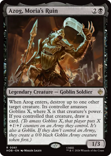 Azog, Moria's Ruin (Foil) | The Hobbit、Magic: The Gathering、kayou