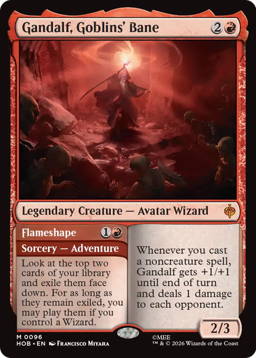 Gandalf, Goblins' Bane // Flameshape (Foil) | The Hobbit、Magic: The Gathering、kayou
