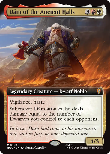 Dáin of the Ancient Halls (Extended Art) | The Hobbit Commander、Magic: The Gathering、kayou