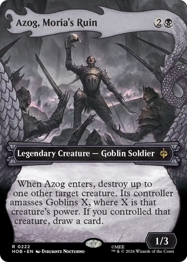 Azog, Moria's Ruin (Dragon Hoard Frame Foil) | The Hobbit、Magic: The Gathering、kayou