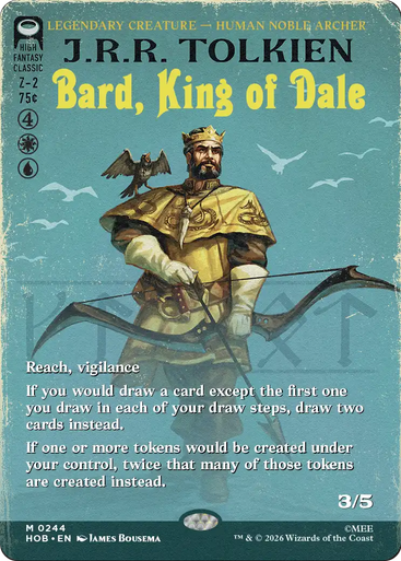 Bard, King of Dale (Borderless Book Cover Foil) | The Hobbit、Magic: The Gathering、kayou