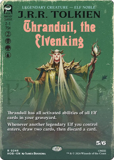 Thranduil, the Elvenking (Borderless Book Cover Foil) | The Hobbit、Magic: The Gathering、kayou