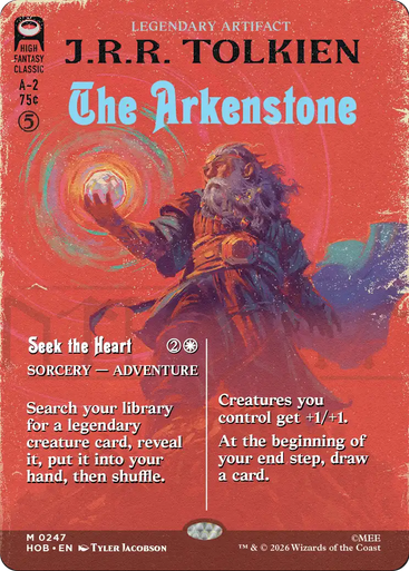 The Arkenstone // Seek the Heart (Borderless Book Cover Foil) | The Hobbit、Magic: The Gathering、kayou