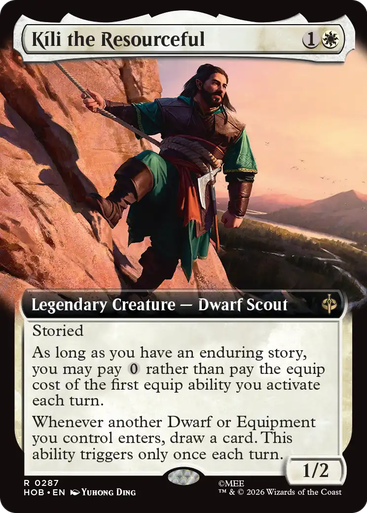 Kíli the Resourceful (Extended Art Foil) | The Hobbit、Magic: The Gathering、kayou