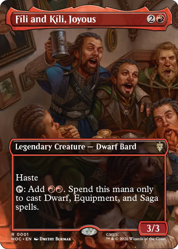 Fíli and Kíli, Joyous (Borderless Scene Foil) | The Hobbit Commander、Magic: The Gathering、kayou