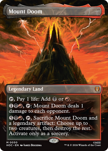 Mount Doom (Borderless Art Foil) | The Hobbit Commander、Magic: The Gathering、kayou