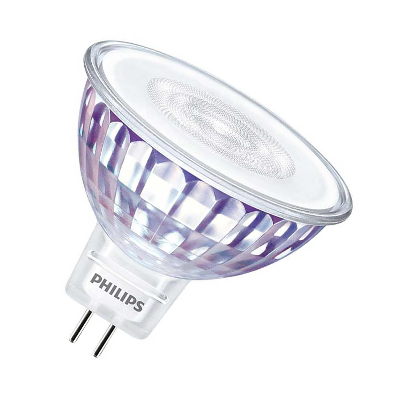 Philips LED MR16 Bulb 5.8W GU5.3 12V Dimmable Master Value LEDspot Warm  White 36°