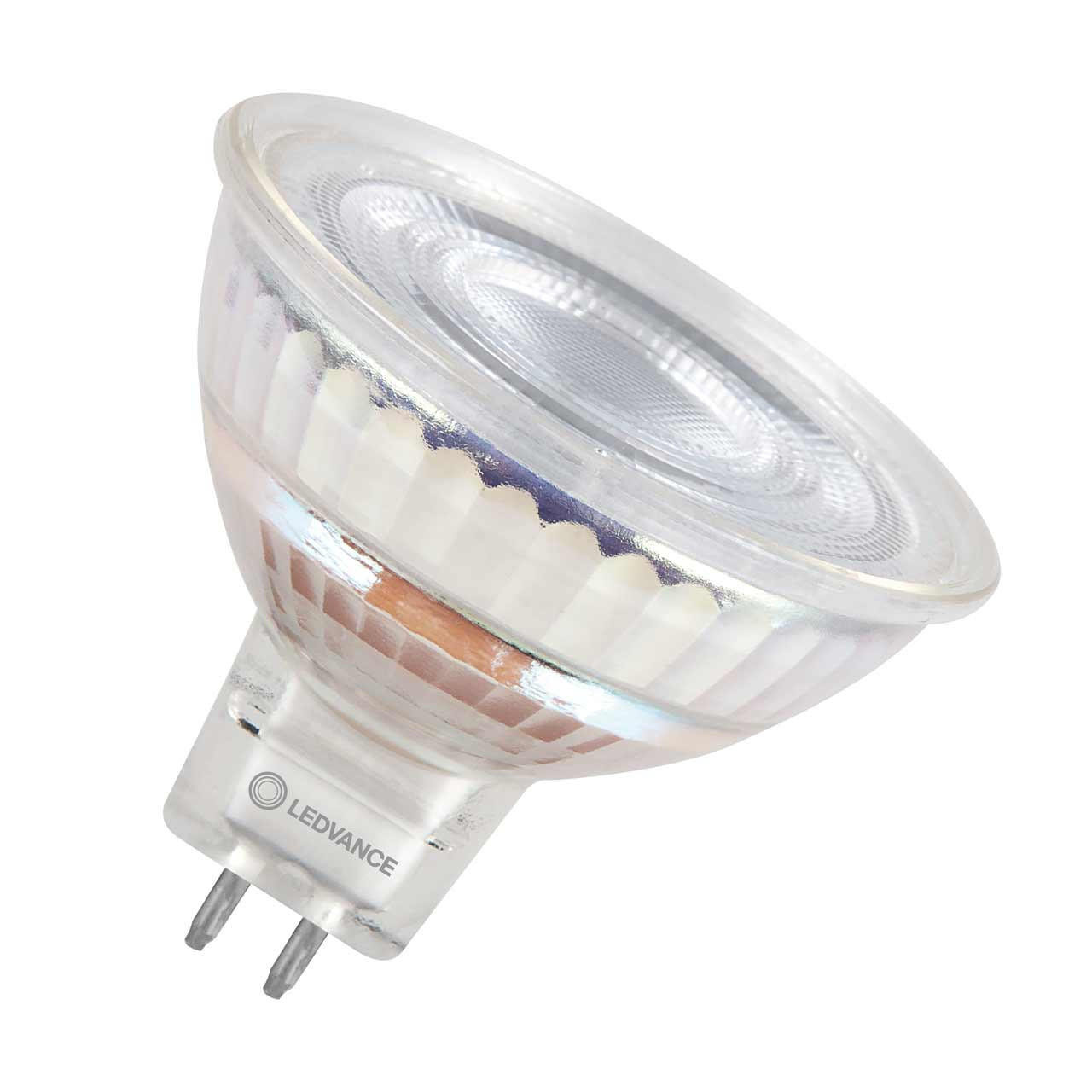 Ledvance LED MR16 Bulb 8W GU5.3 12V Dimmable Performance Class Warm White  36°